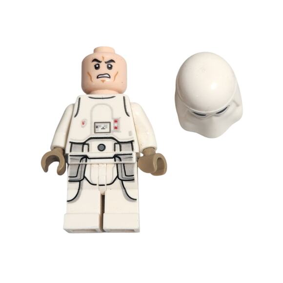 Lego Star Wars Snowtrooper Minifigure With 1 Tile Pre-owned VG - Picture 2 of 4